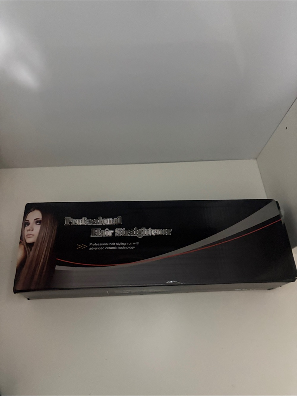 TYME Hair Straightener - Black with Red Accent